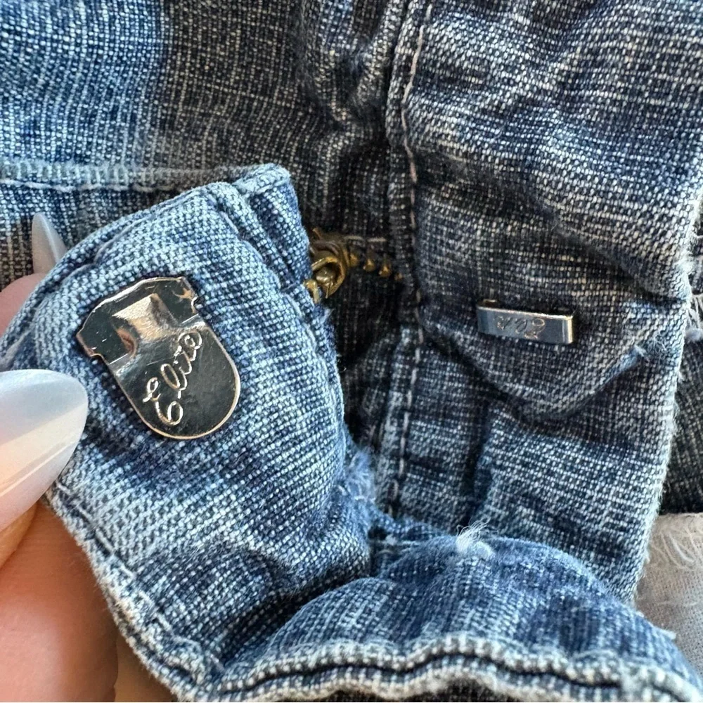 Rare Vintage 2001 Women's Levi's Denim Jean Shorts Size 10 Zipper Fly (32x4.5) - Picture 6 of 16